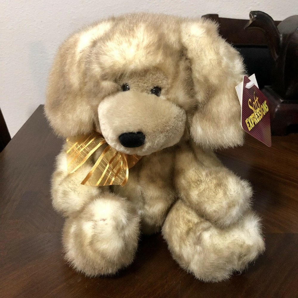 Stuffed Animal Puppy Dog New Plush Kids Toy Soft Easter Retired